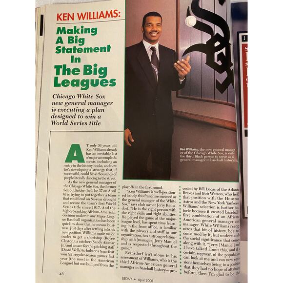 Ebony Magazine April 2001. Cover photo: Shemar Moore & Morris Chestnut. Like New - Picture 7 of 16